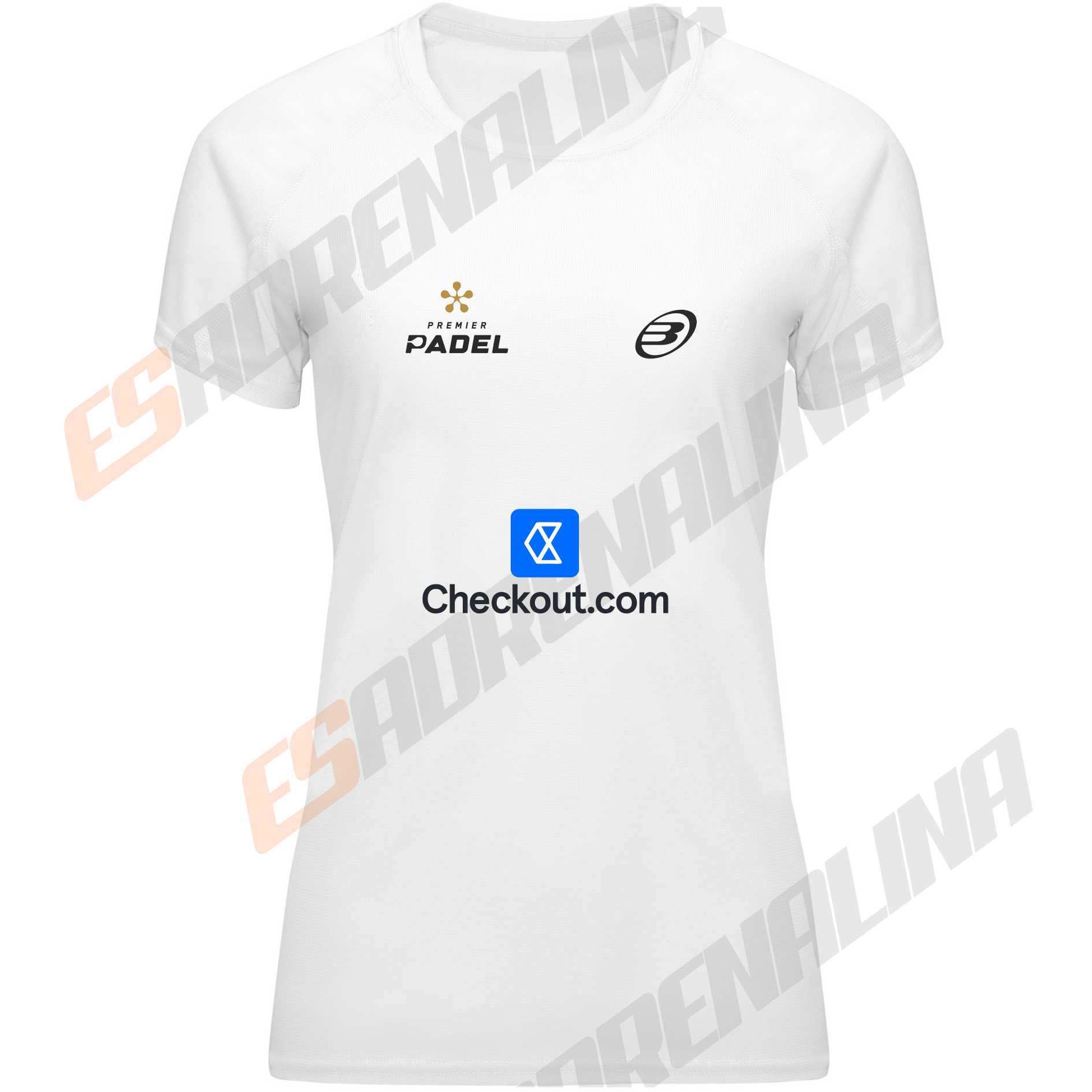camiseta padel blanca delfi Brea frontal