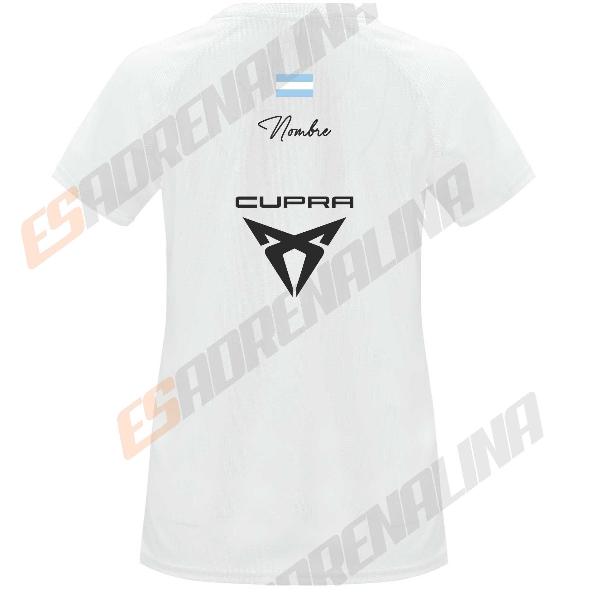 camiseta padel blanca delfi Brea posterior