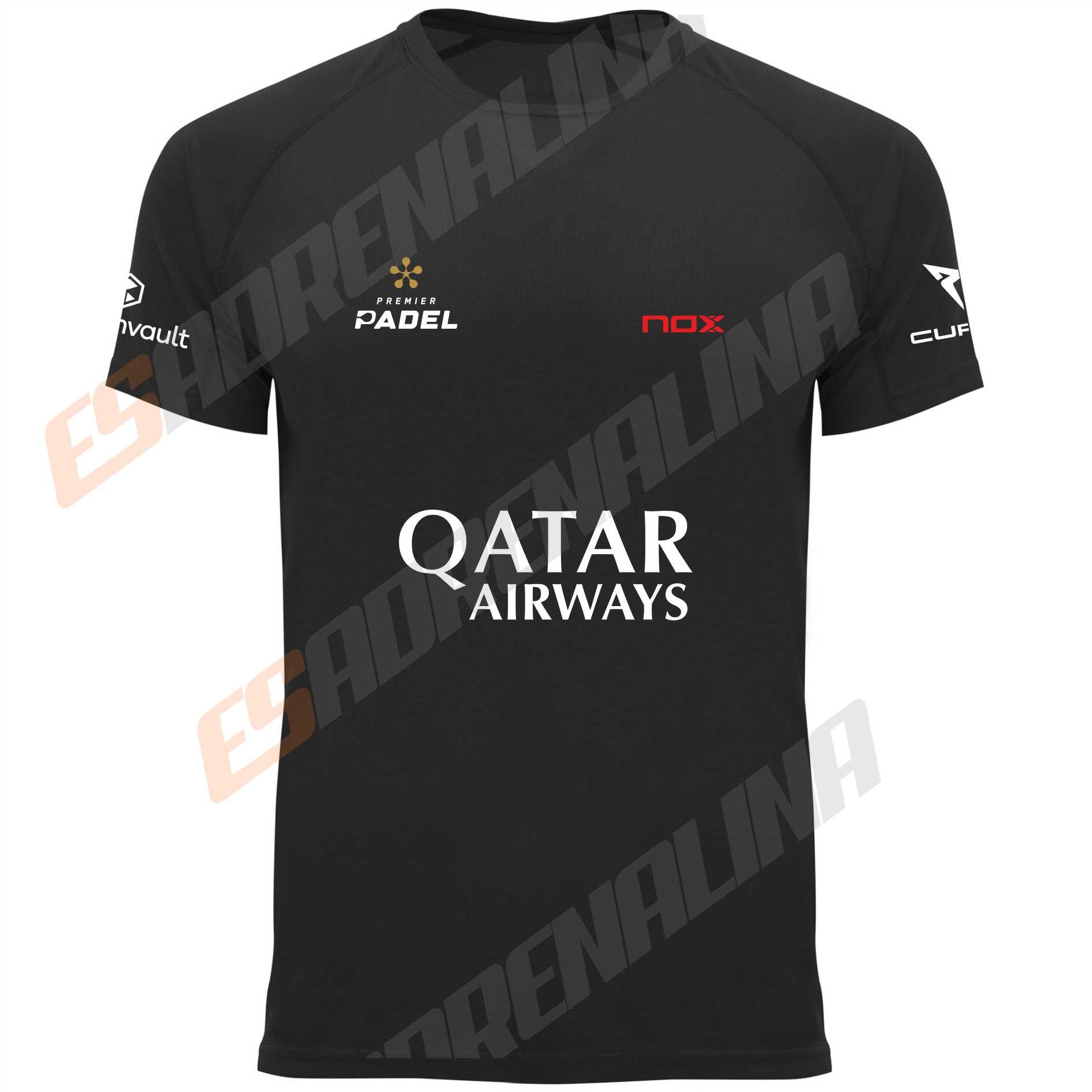 camiseta negra premier padel tapia