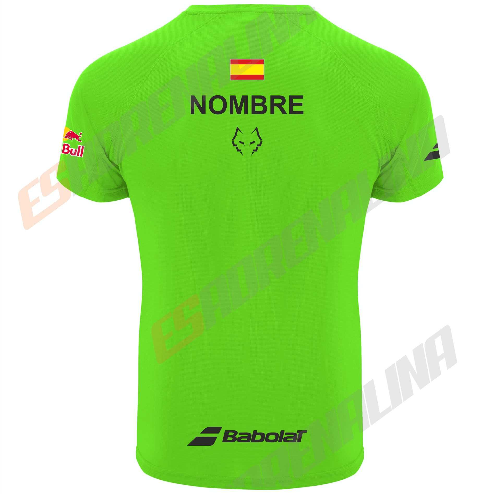 camiseta de padel blanca lebron posterior personalizada
