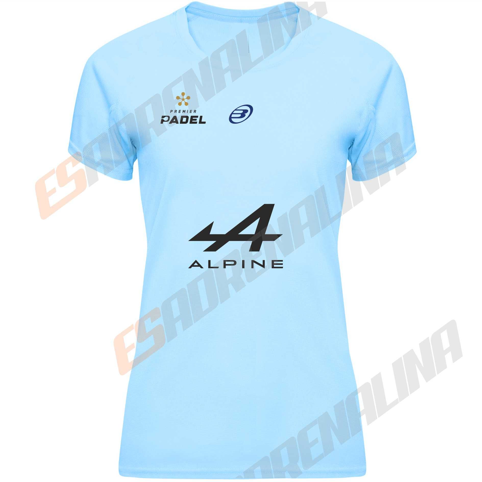 Camiseta padel azul claudia fernandez
