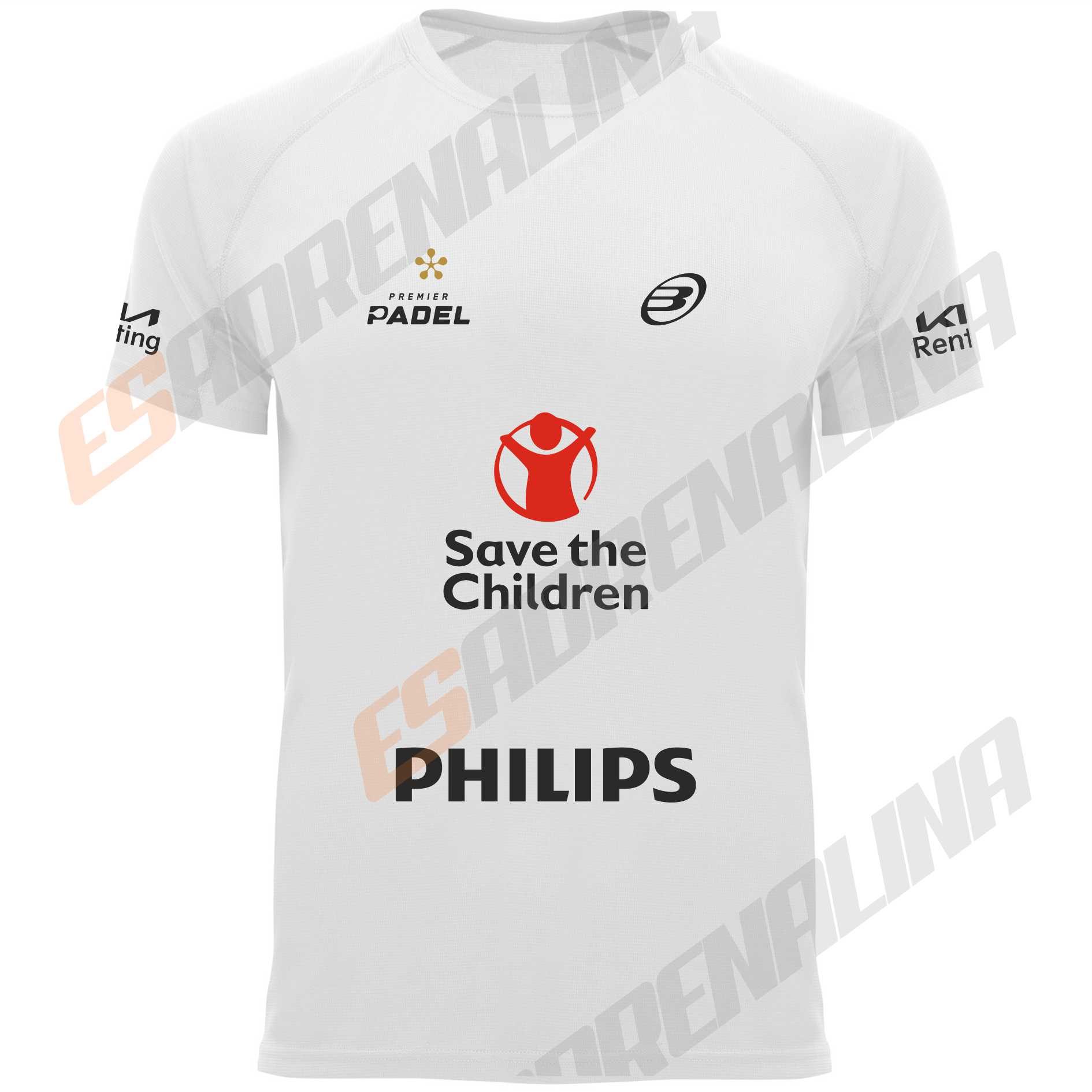 camiseta blanca Di Nenno Premier padel