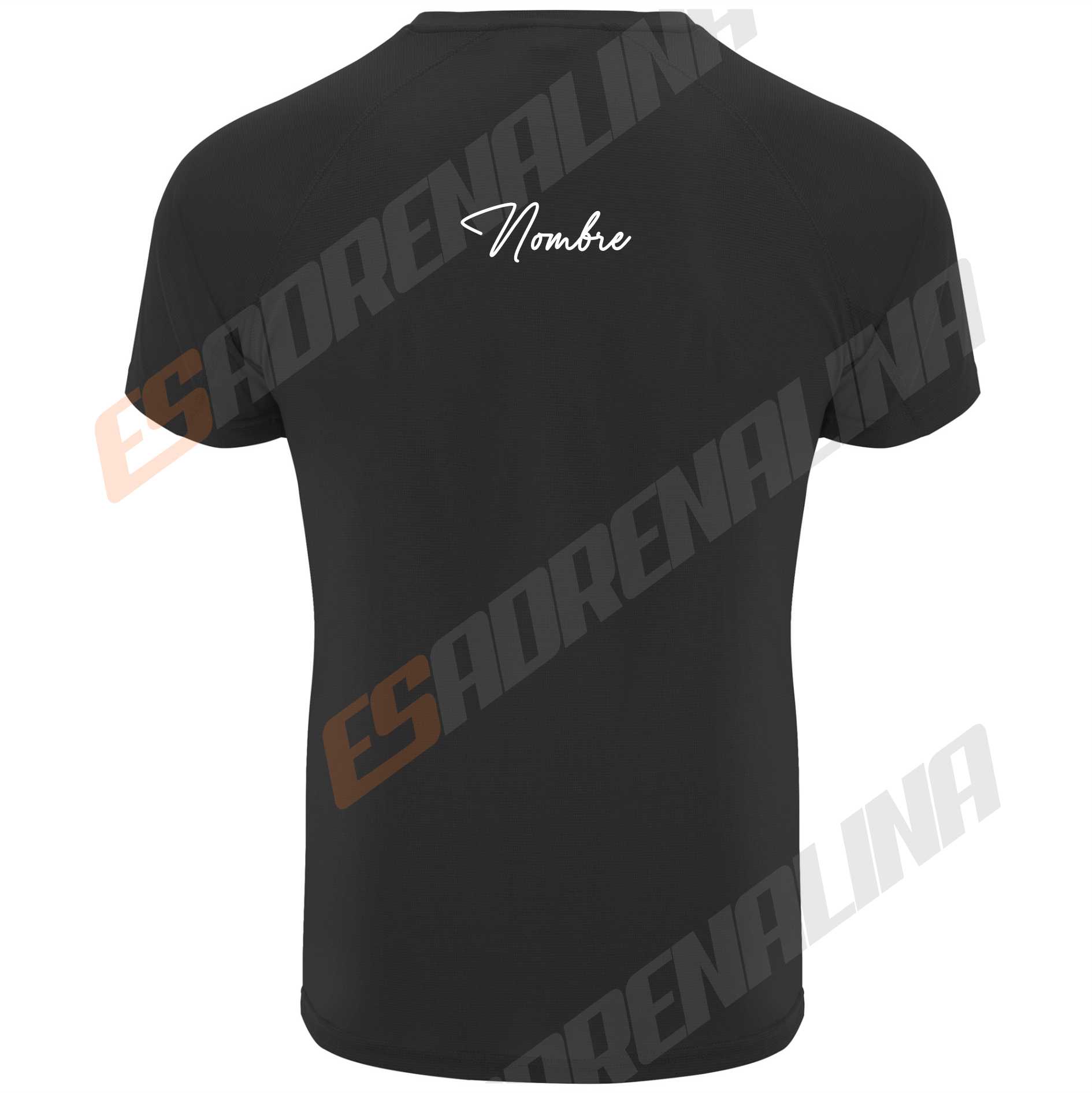 camiseta padel negro Mike Yanguas posterior