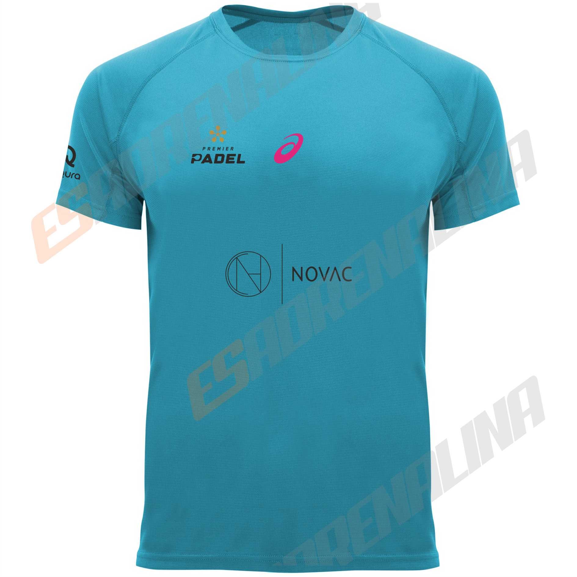 camiseta azul turquesa mike yanguas 2025