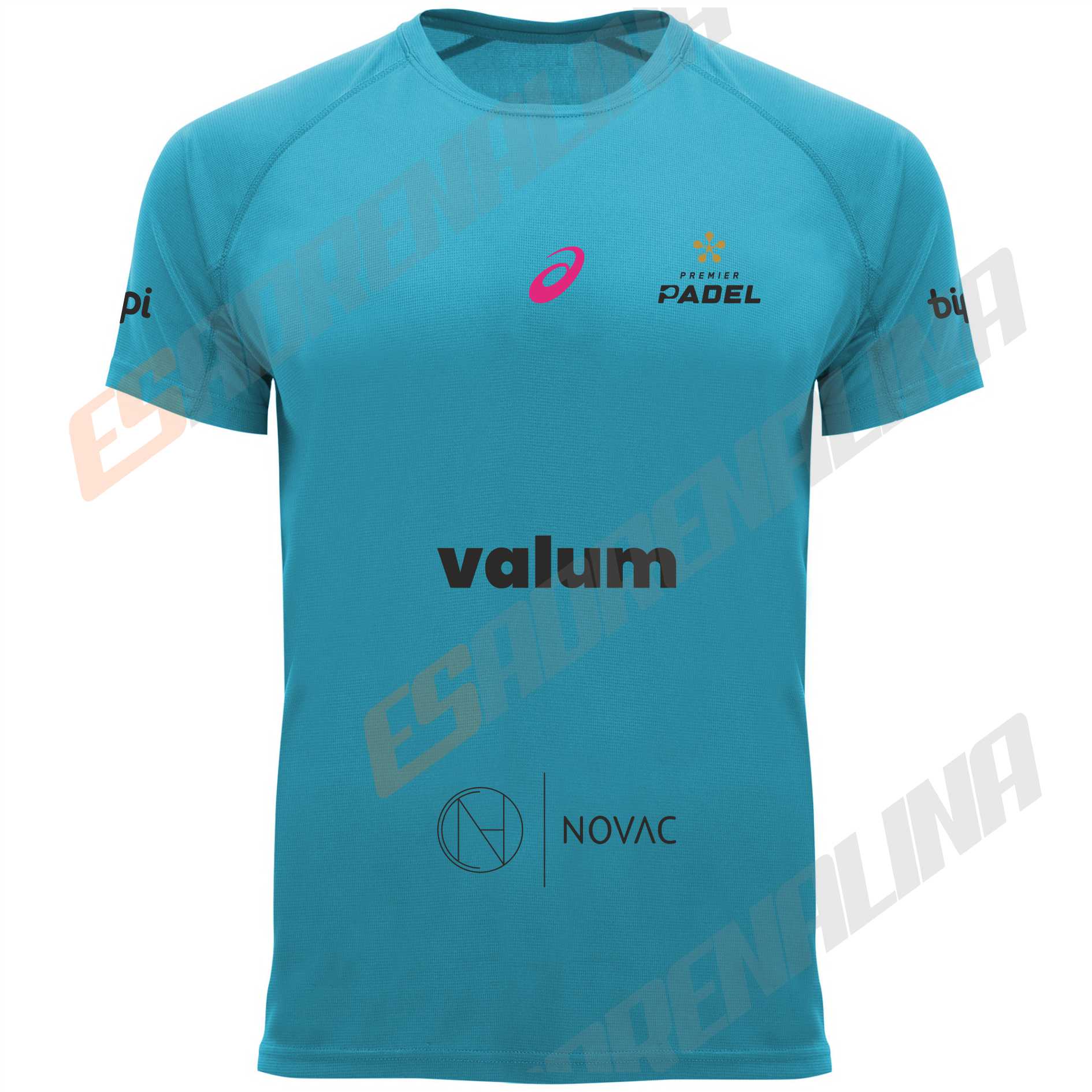 Camiseta turquesa de pádel inspirada en Coki Nieto 2025 para hombre, mujer y niño