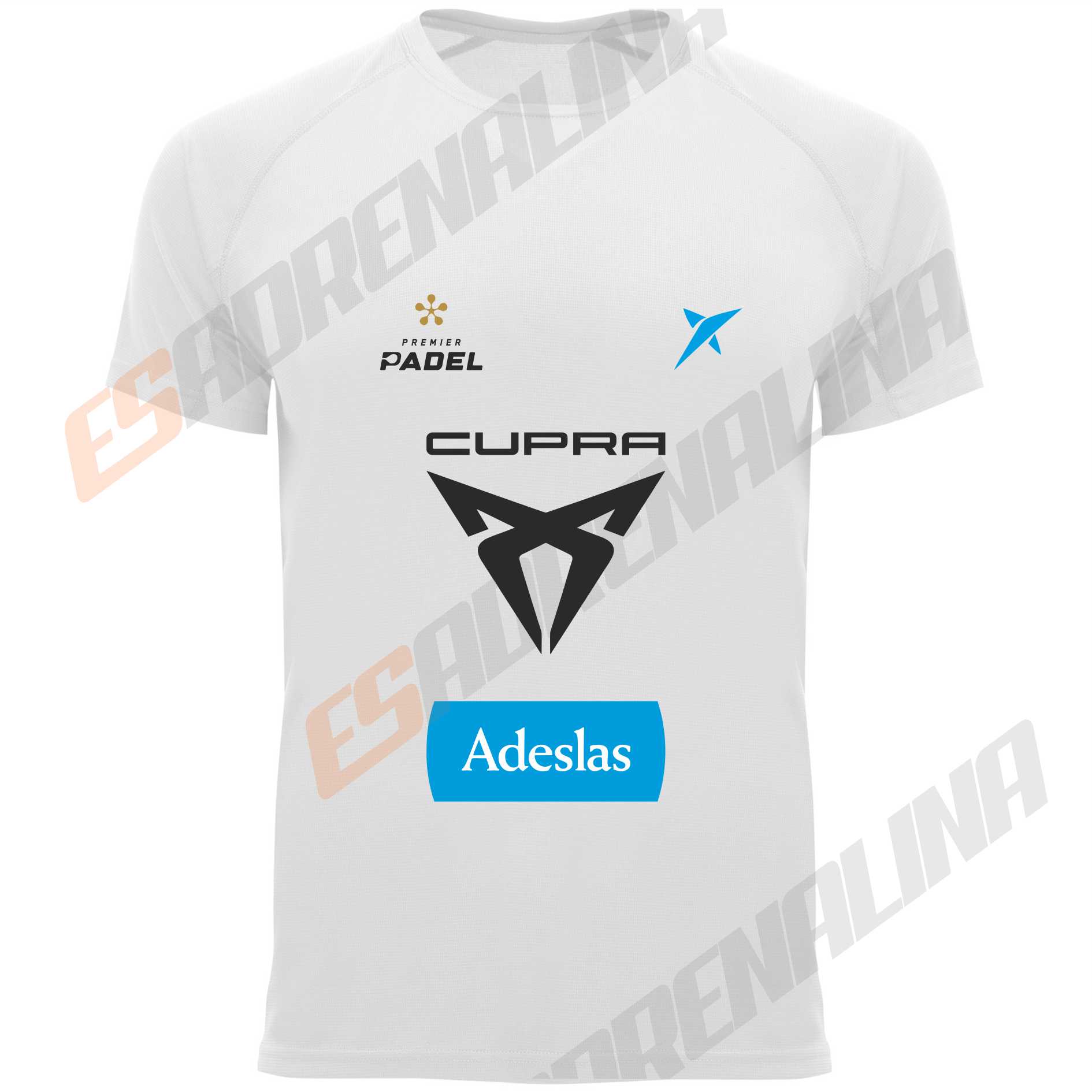 Camiseta Padel Blanca Jon Sanz frontal