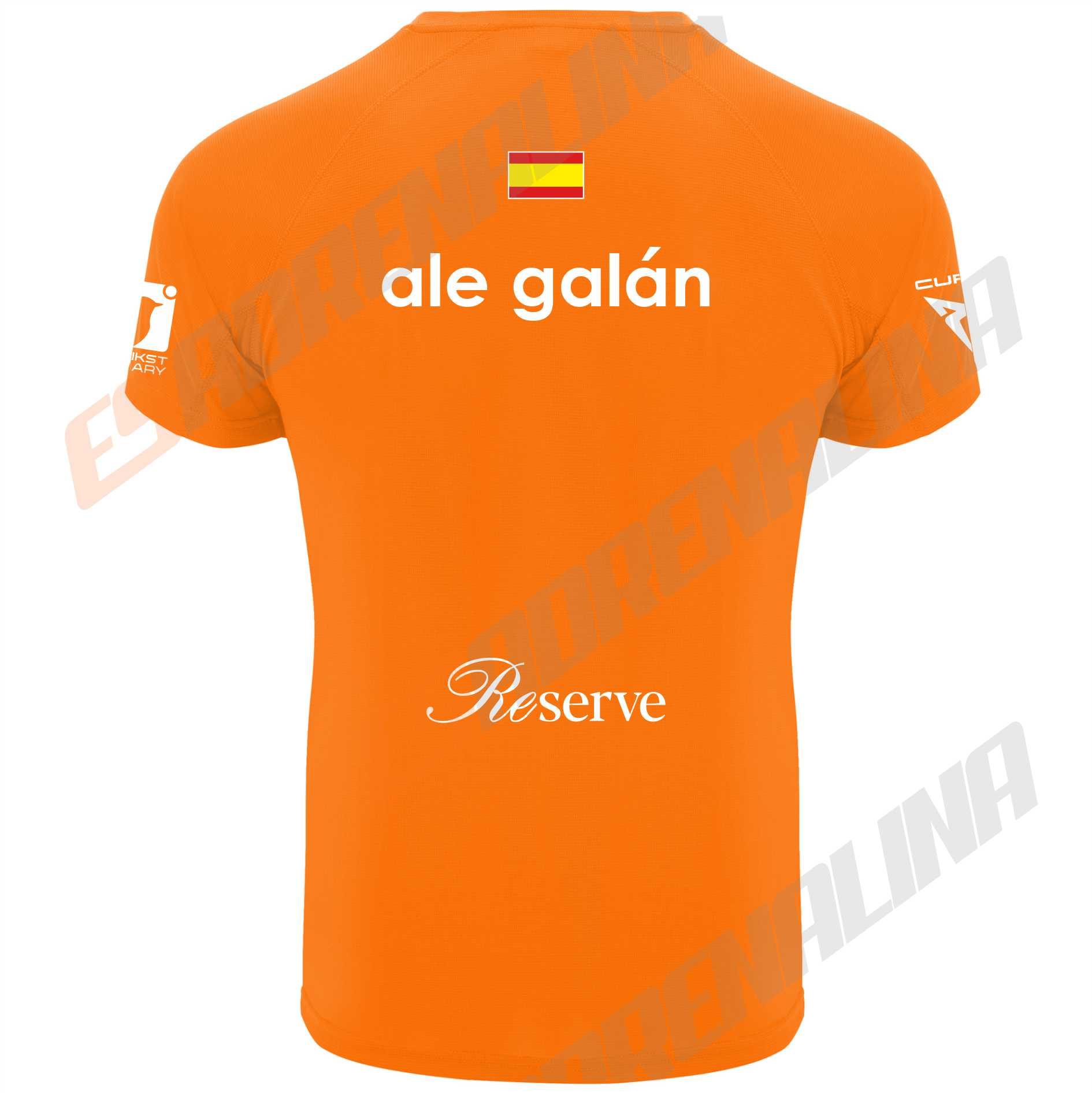 camiseta padel naranja augsburger 2026 trasera