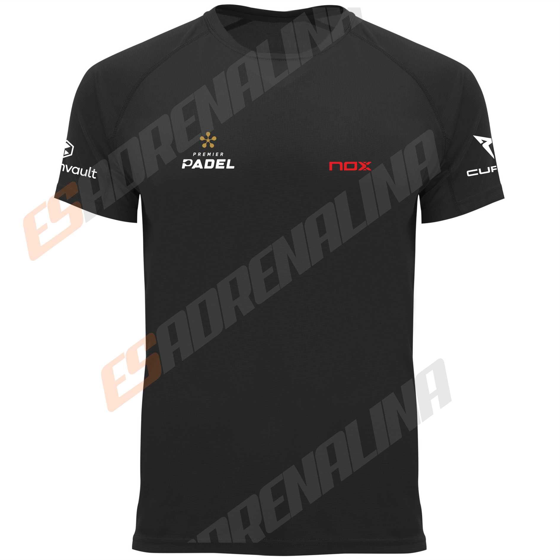 Camiseta padel negra 2026 tapia T