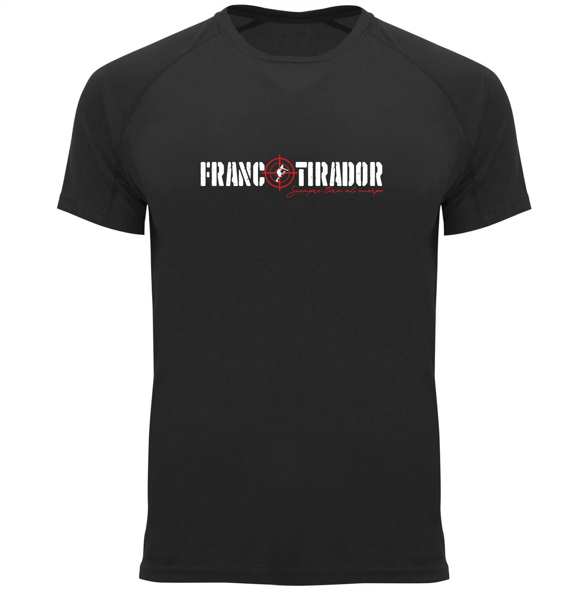 camiseta padel negrta francotirador