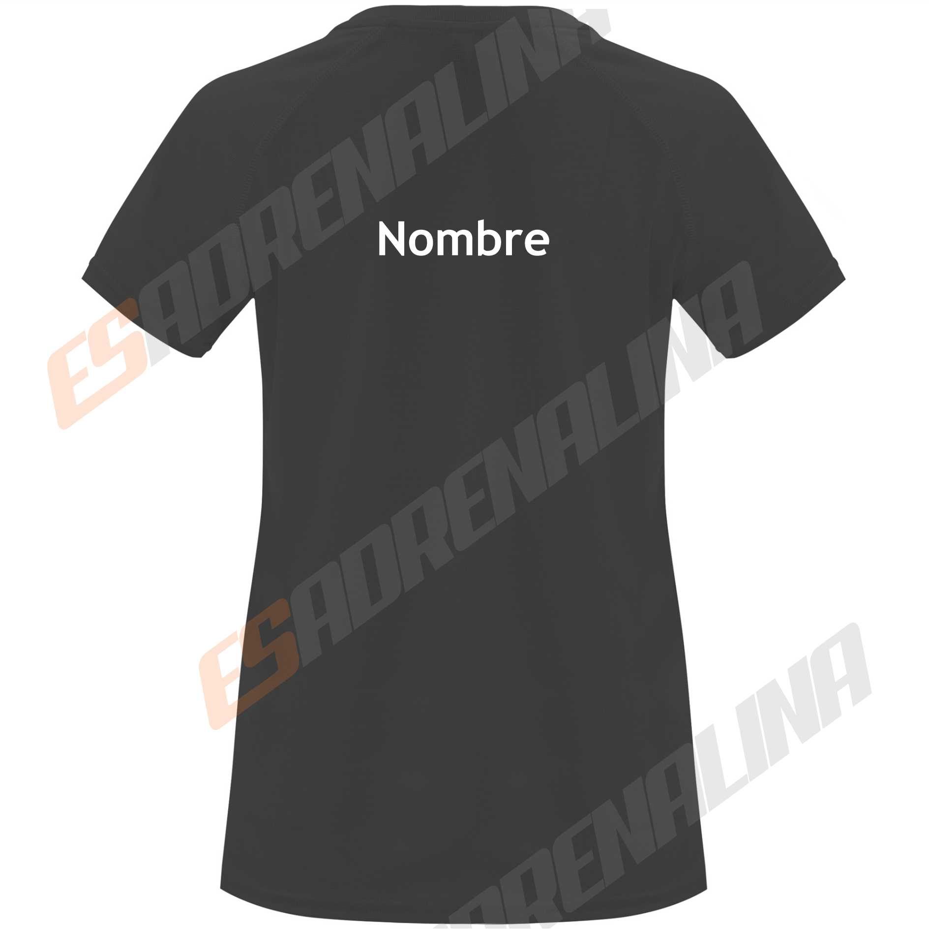 camiseta padel negra paula josemaria 2026 posterior