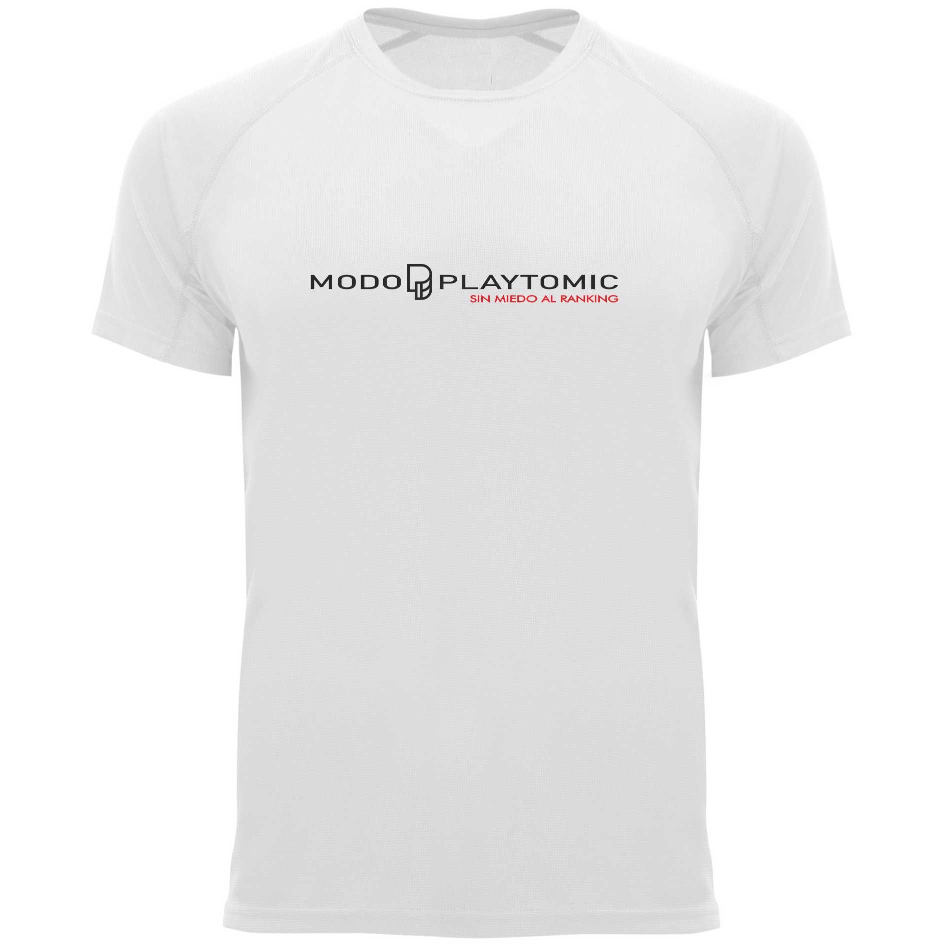 camiseta blanca modo playtomic