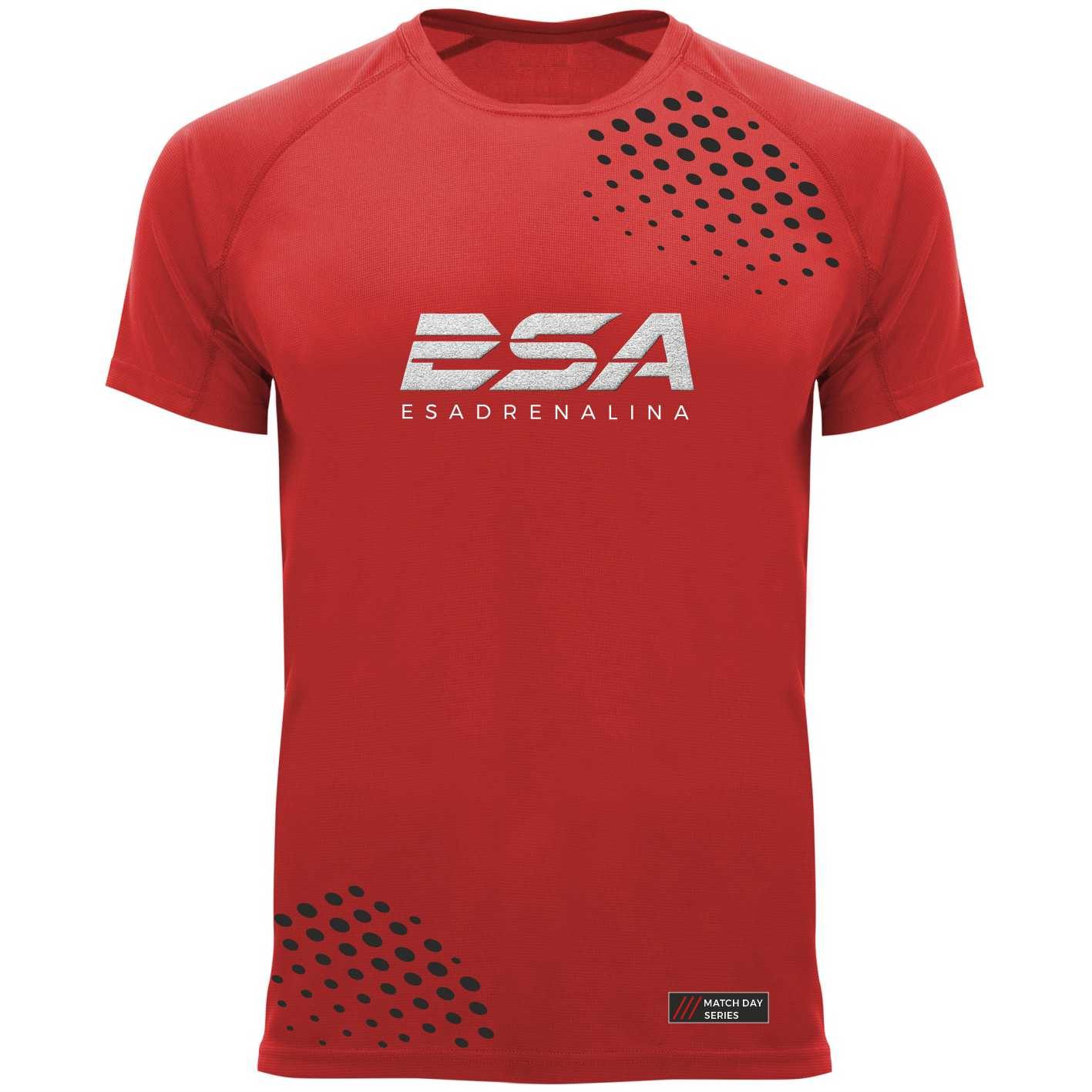 camiseta de padel roja ranking delantero