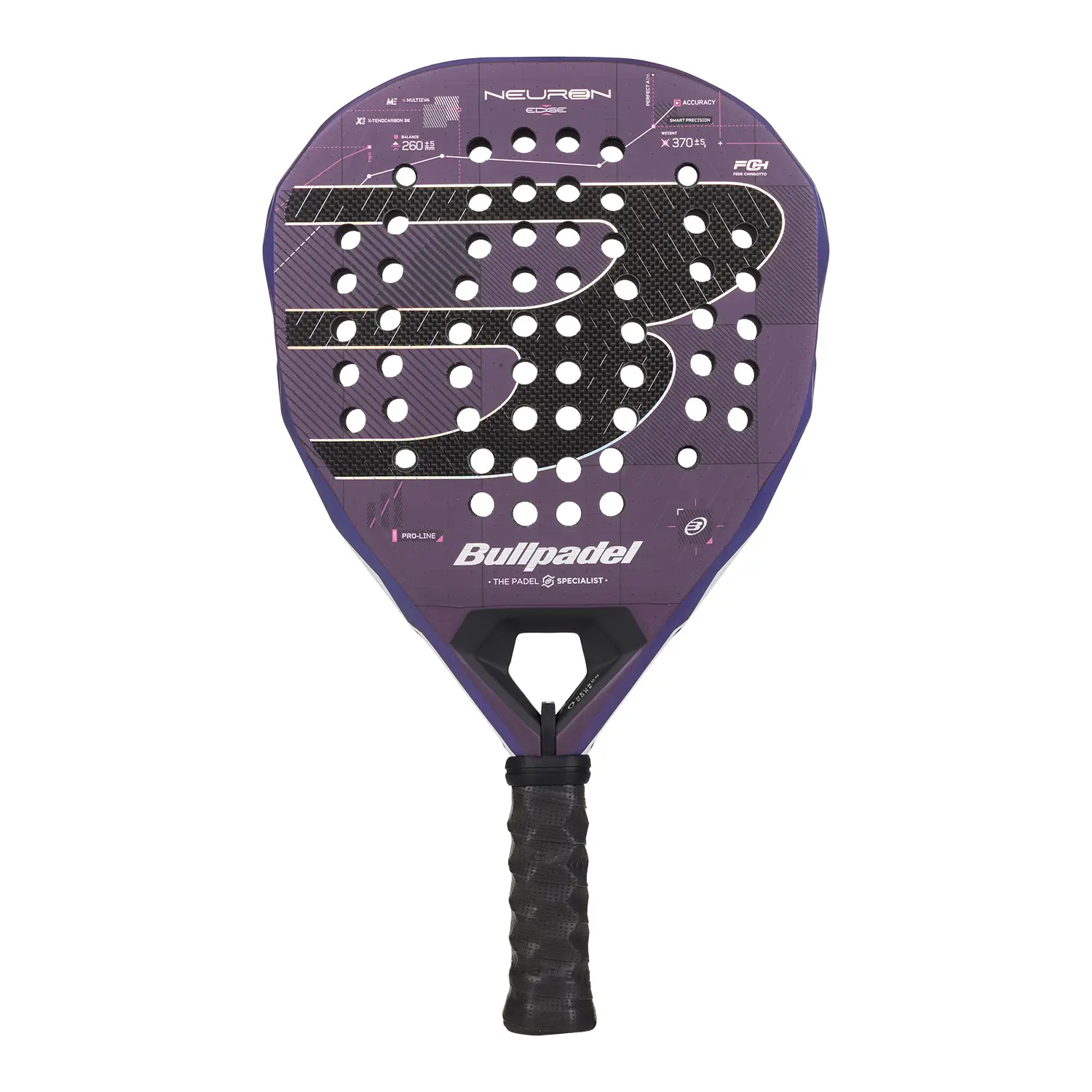 Pala Bullpadel Neuron 02 Edge 27 Fede Chingotto frontal