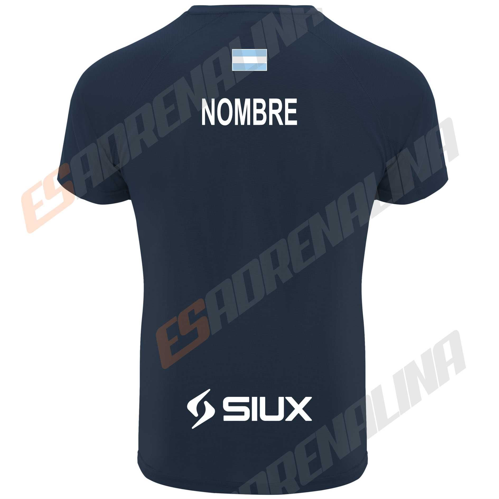 Camiseta padel marino libaak trasera