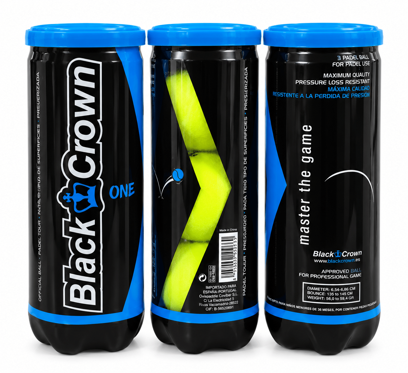 pack de 3 pelotas blackcrown